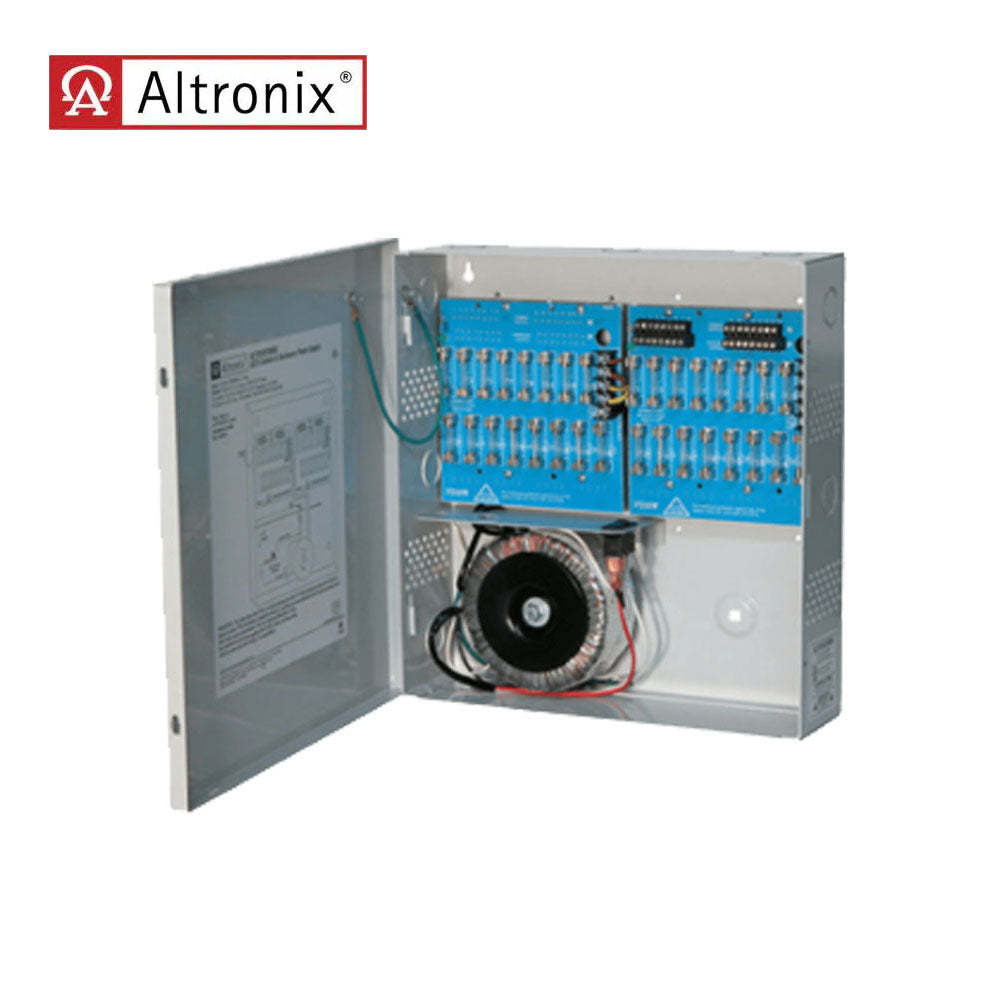 Altronix - ALTV2432300UL - CCTV Power Supply with 32 Fuse Protected Outputs - Grey Enclosure