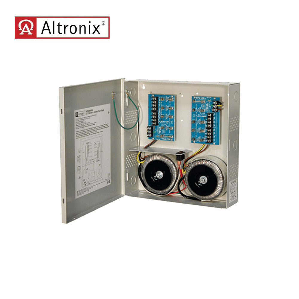 Altronix - ALTV248600UL - CCTV Power Supply with 8 Fused Protected Outputs - Grey Enclosure