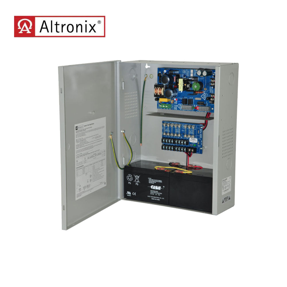 Altronix - EFLOW4NX8 - Power Supply Charger with Accomodates Two 12AH Batteries - 8 Fused Outputs - BC400 Enclosure