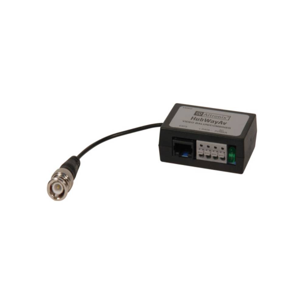 Altronix - HUBWAYAV - Video Balun/Data/Video Combiner For 24/28VAC