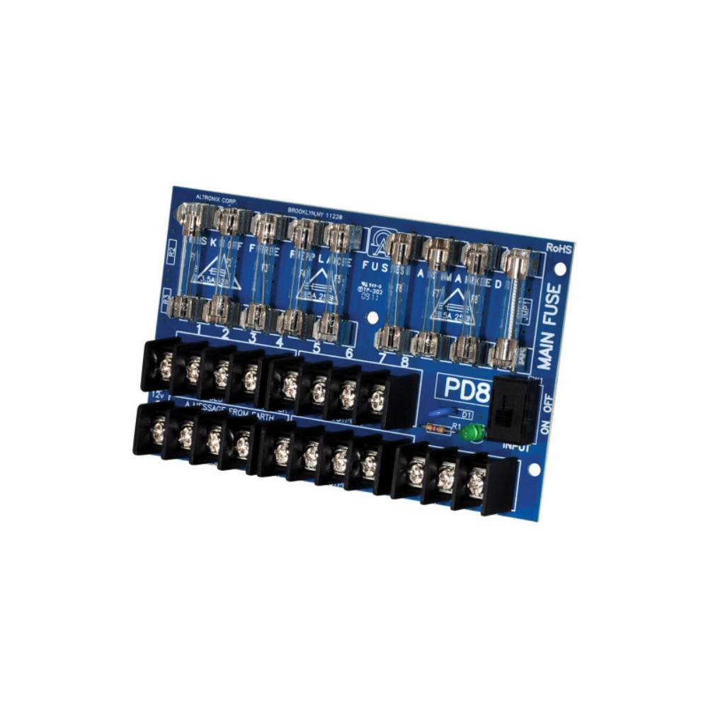 Altronix - PD8 - Power Distribution Module 8 Fused Power Supply