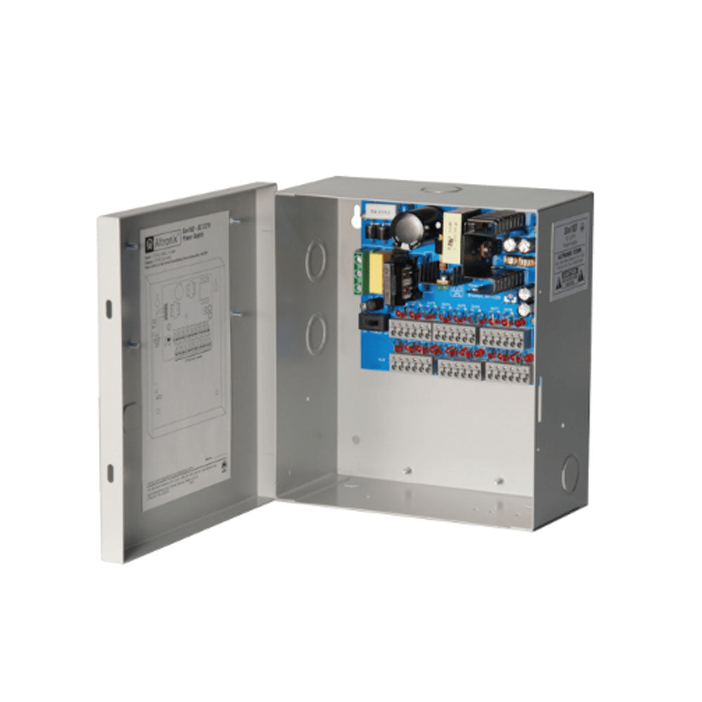 Altronix - SAV18D - CCTV DC Power Supply with 0.75A Input - 18 PTC Protected Class 2 Outputs 12VDC at 5A Max - Grey Enclosure