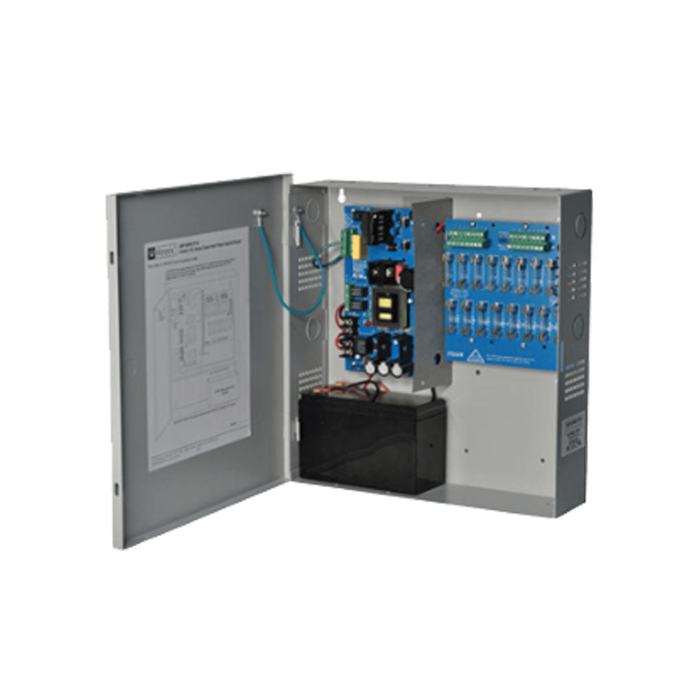 Altronix - SMP10PM12P16 - Switching Supervised Power Supply Charger- 16 Fuse Protected 12VDC at 3.5A Outputs - Grey Enclosure