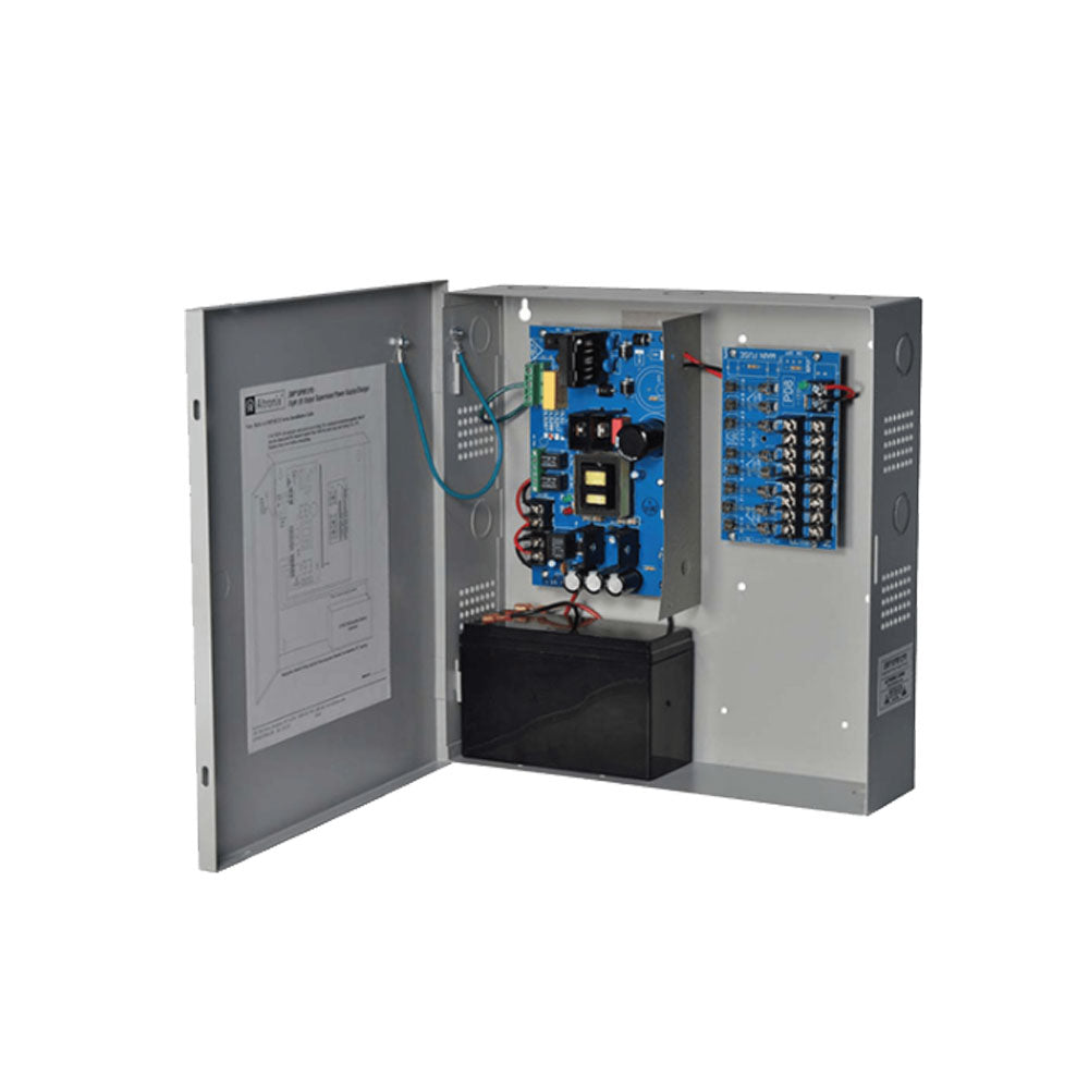 Altronix - SMP10PM12P8 - Supervised Power Supply Charger - 8 Fuse Protected 12VDC at 3.5A Outputs - Grey Enclosure