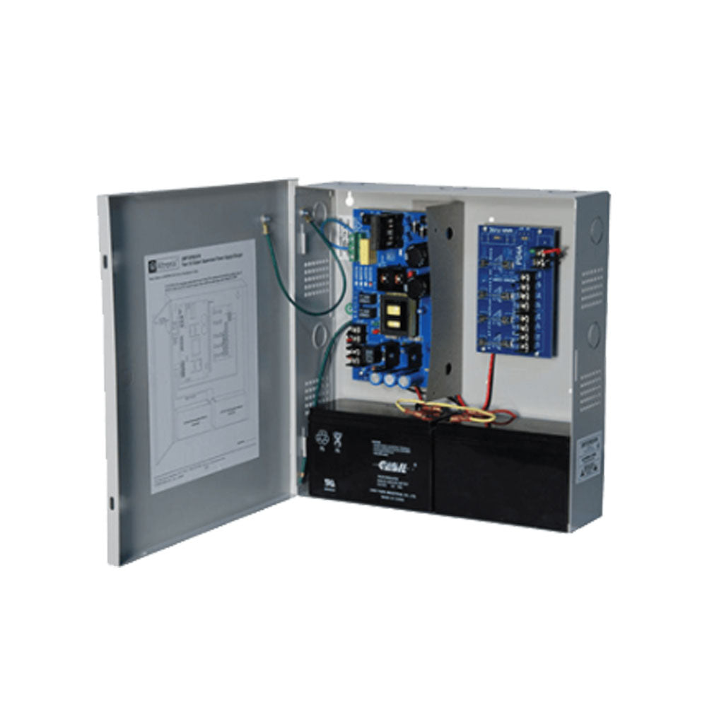 Altronix - SMP10PM24P4 - Supervised Power Supply Charger - 4 Fuse Protected 24VDC at 3.5A Outputs - Grey Enclosure