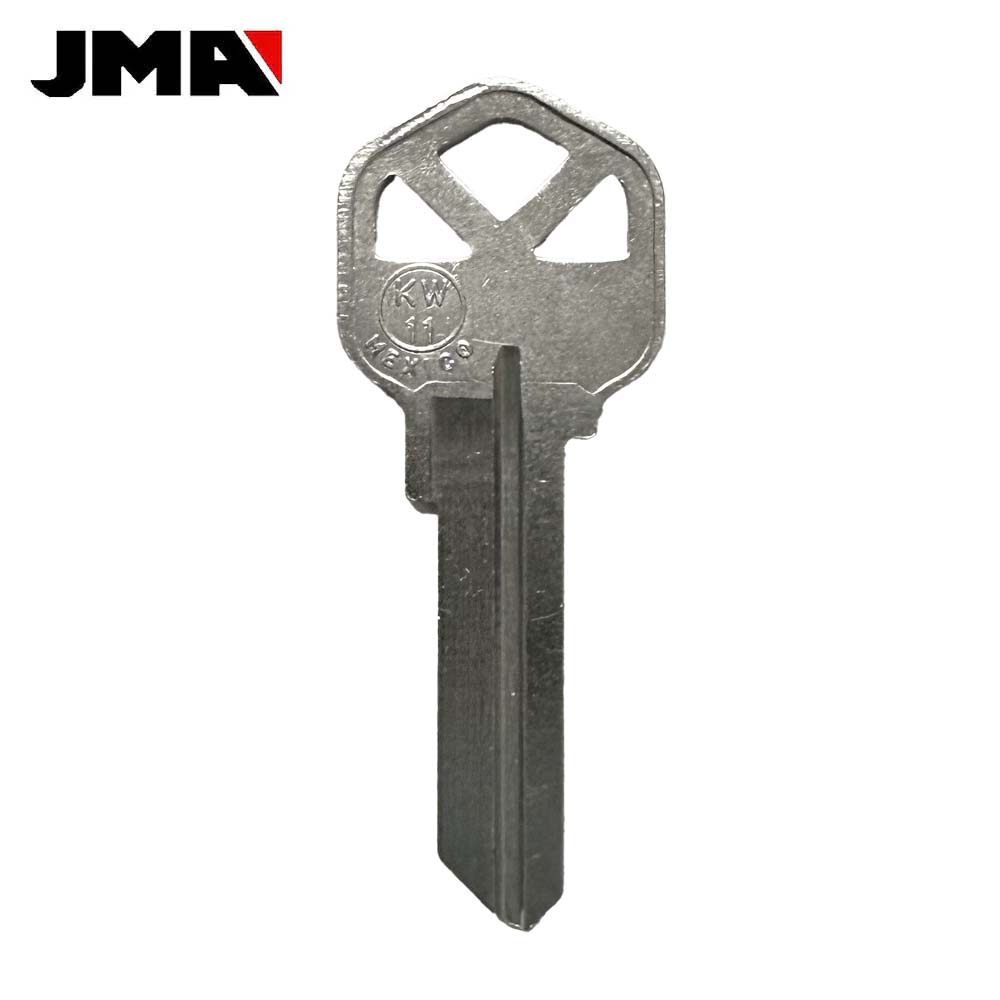 JMA KWI-5DE Key Blank For Kwikset KW11 - Nickel Finish