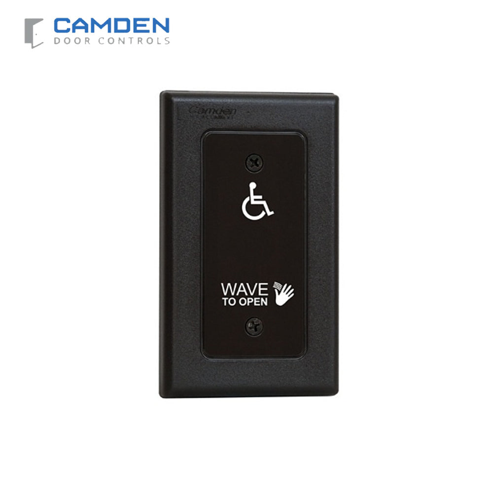 Camden CM-336/42 SureWave Battery Powered Wireless Touchless Switch - Hand Icon - Wheelchair and Wave to Open Icon