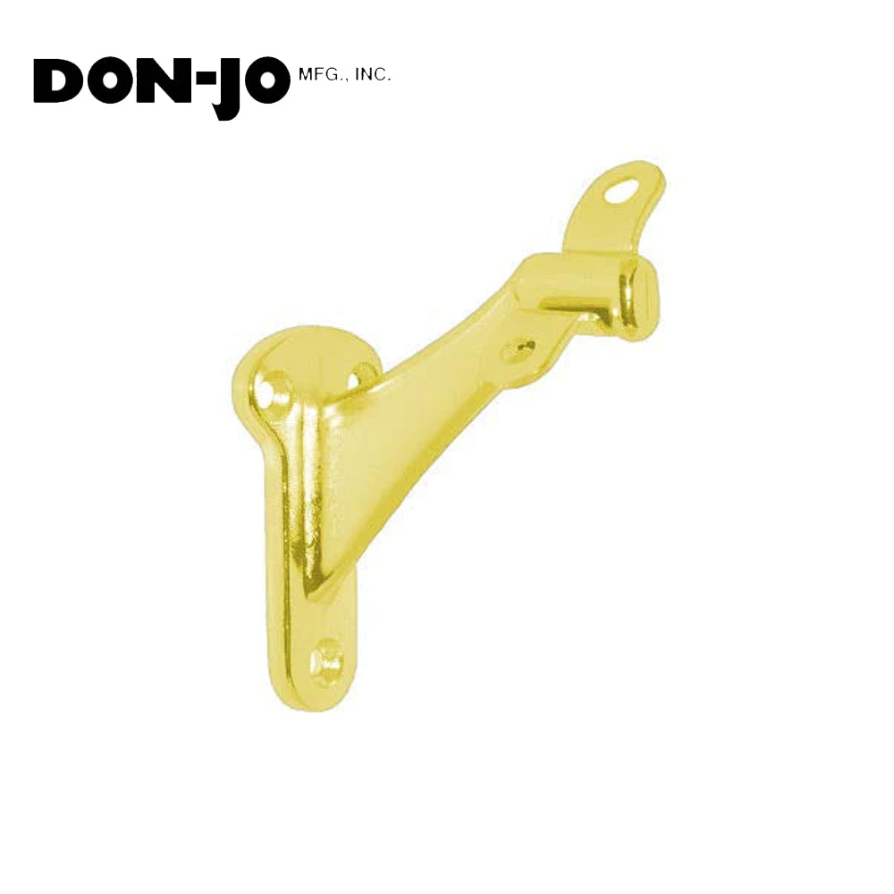 Don-Jo - 130-609 - Handrail Bracket with Cast Aluminum 2-13/16 Length and 1-1/2 Width - 609 (Satin Brass Finish)