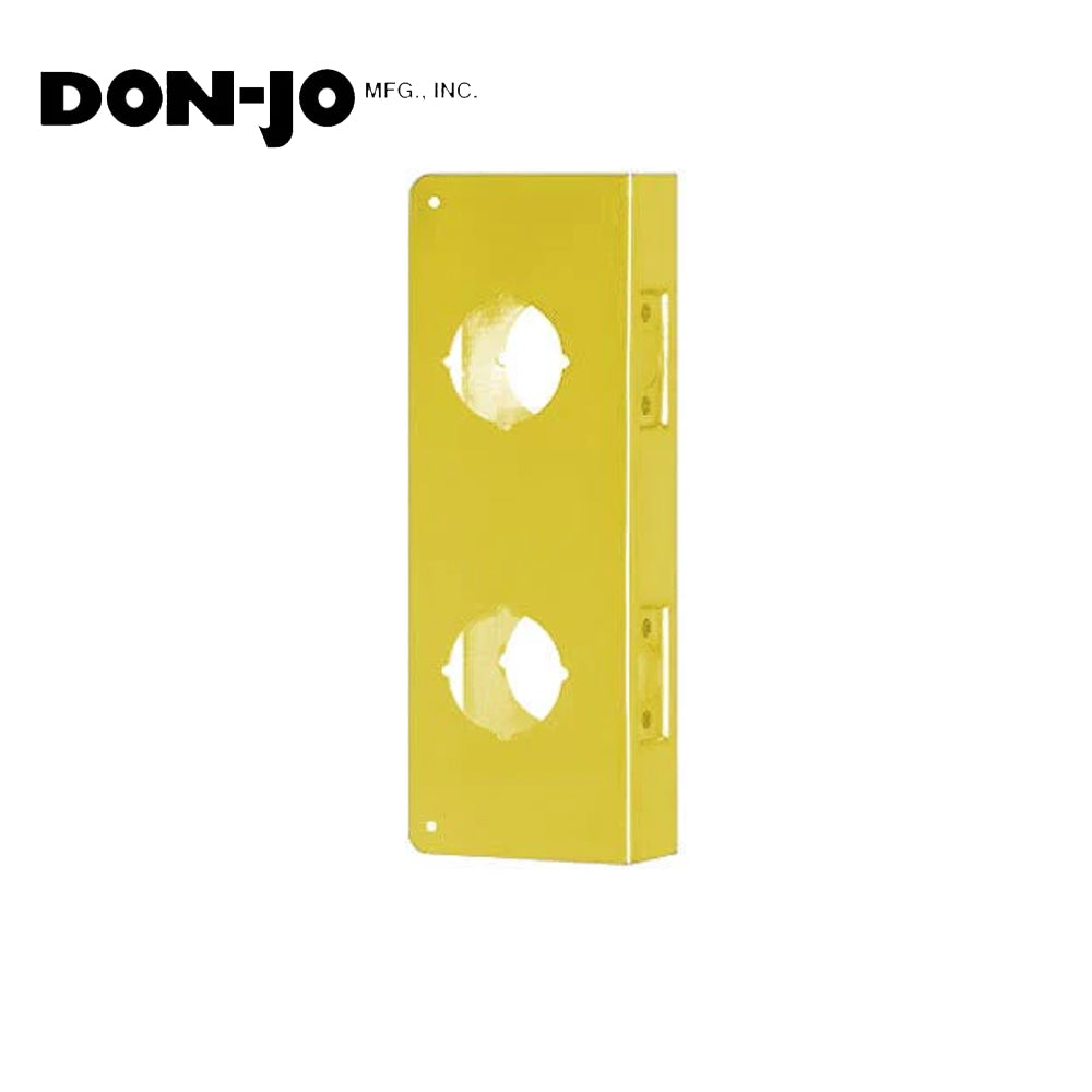 Don-Jo - 154-AB-CW - Wrap Around with 9 Height and 2-3/8 Backset - AB (Satin Brass Finish-609)