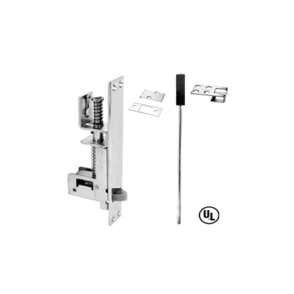Don-Jo - 1560-626 - Automatic Flush Bolts for Metal Door - 626 (Satin Chromium Plated)