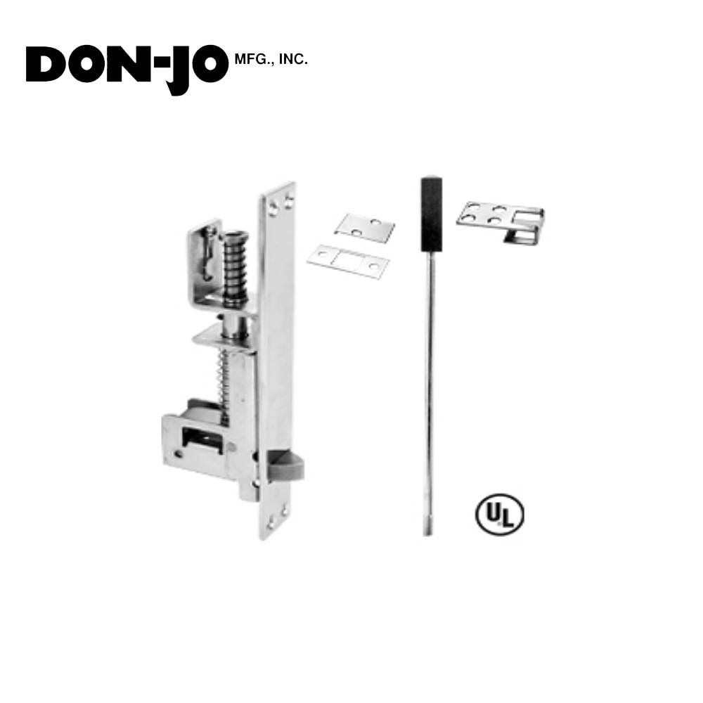 Don-Jo - 1560-626 - Automatic Flush Bolts for Metal Door - 626 (Satin Chromium Plated)