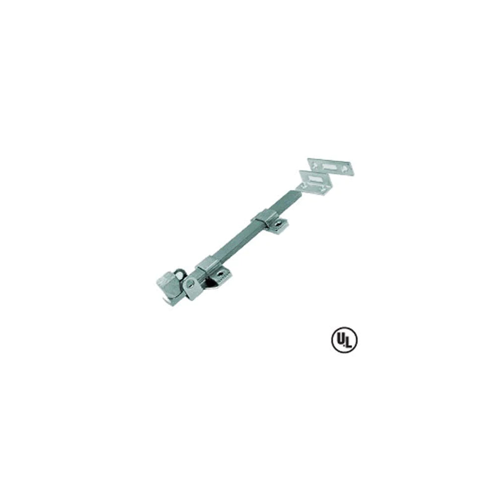 Don-Jo - 1582-626 - Surface Bolt Furnished with Rim and Mortise Strikes and 8 Length - 626 (Satin Chromium Plated)