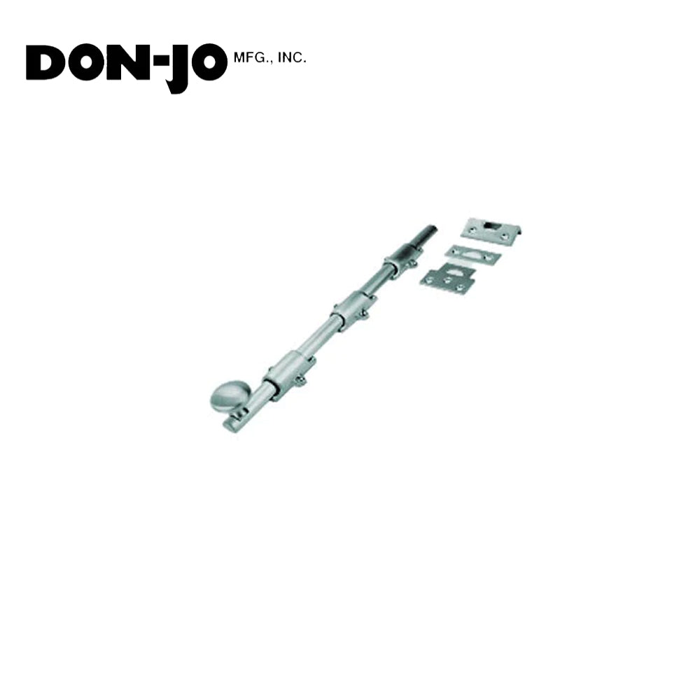 Don-Jo - 1634-605 - Dutch Door Bolt with 12 Length and 1-5/8 Width - 626 (Satin Chromium Plated)