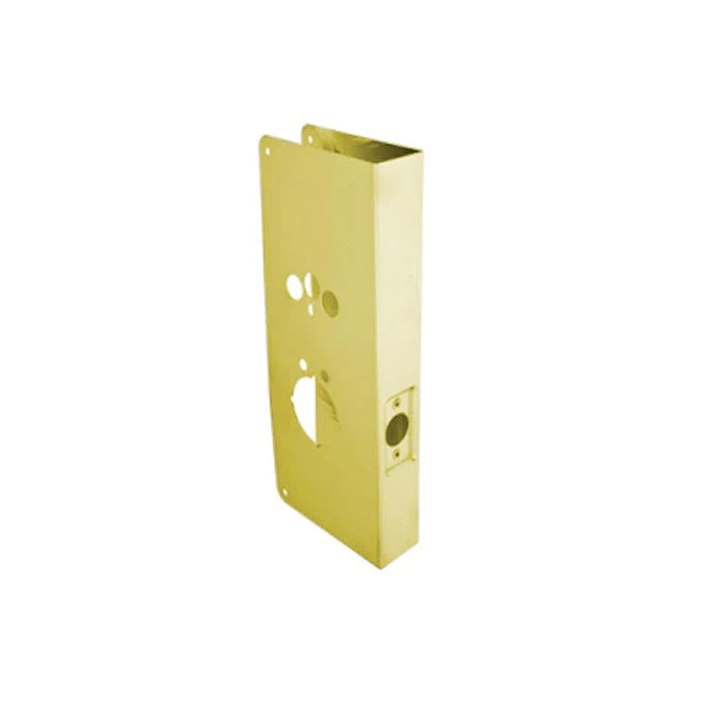 Don-Jo - 17-PB-CW - Wrap Around with Schlage Cobra locks 15 Height and 5-1/8 Width - PB (Bright Brass Finish-605)