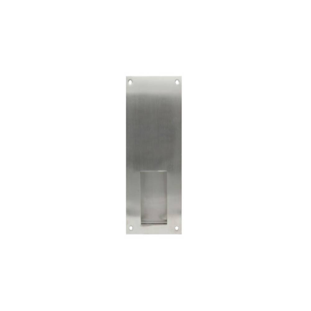 Don-Jo - 1858-630 - Flush Cup Pull Plate - 630 (Satin Stainless Steel Finish)