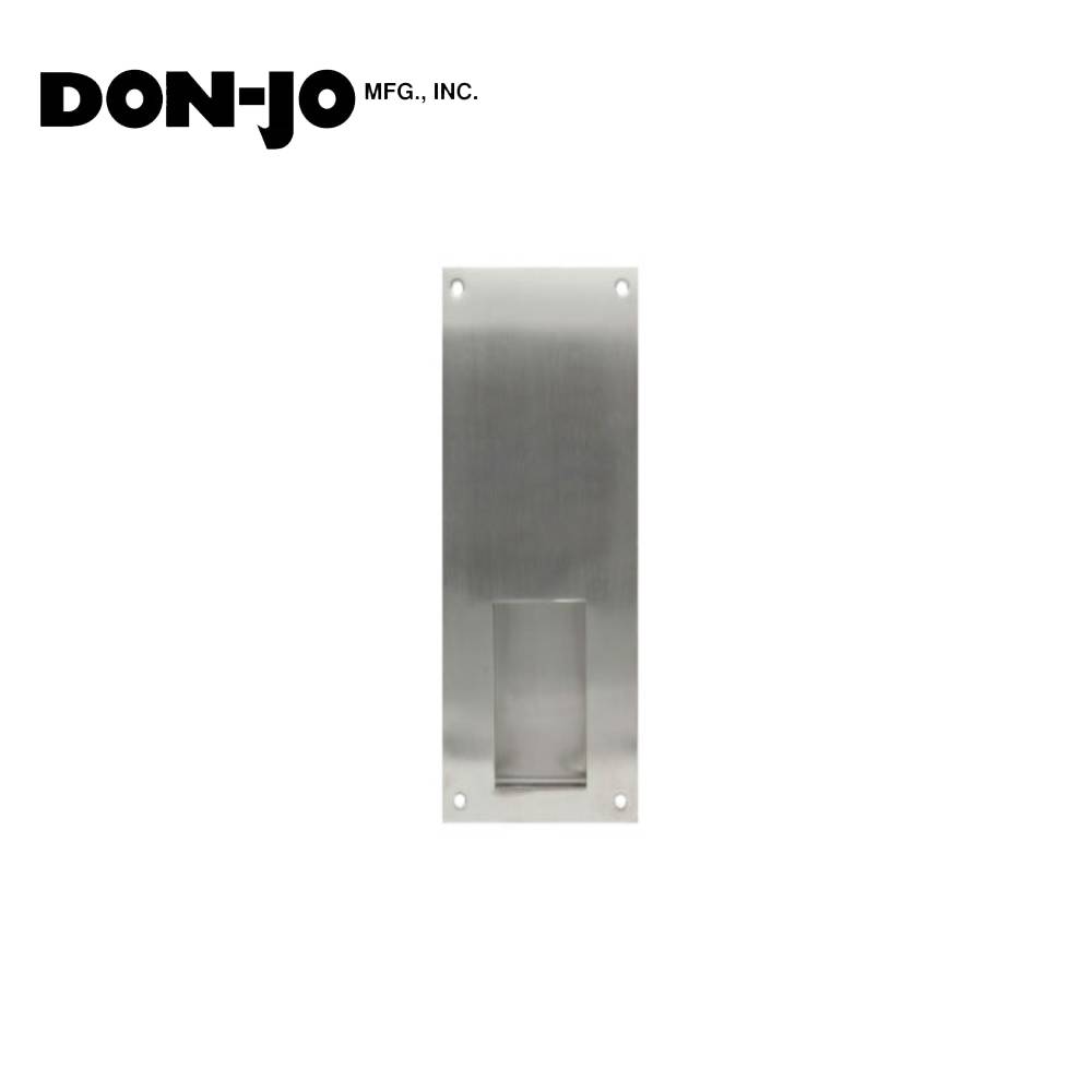 Don-Jo - 1858-630 - Flush Cup Pull Plate - 630 (Satin Stainless Steel Finish)