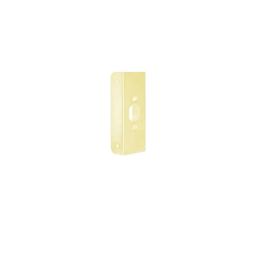 Don-Jo - 20-PB-FE - Wrap Around Plate 22 Gauge Steel 4-1/2 Height and 1 Width - PB (Bright Brass Finish-605)