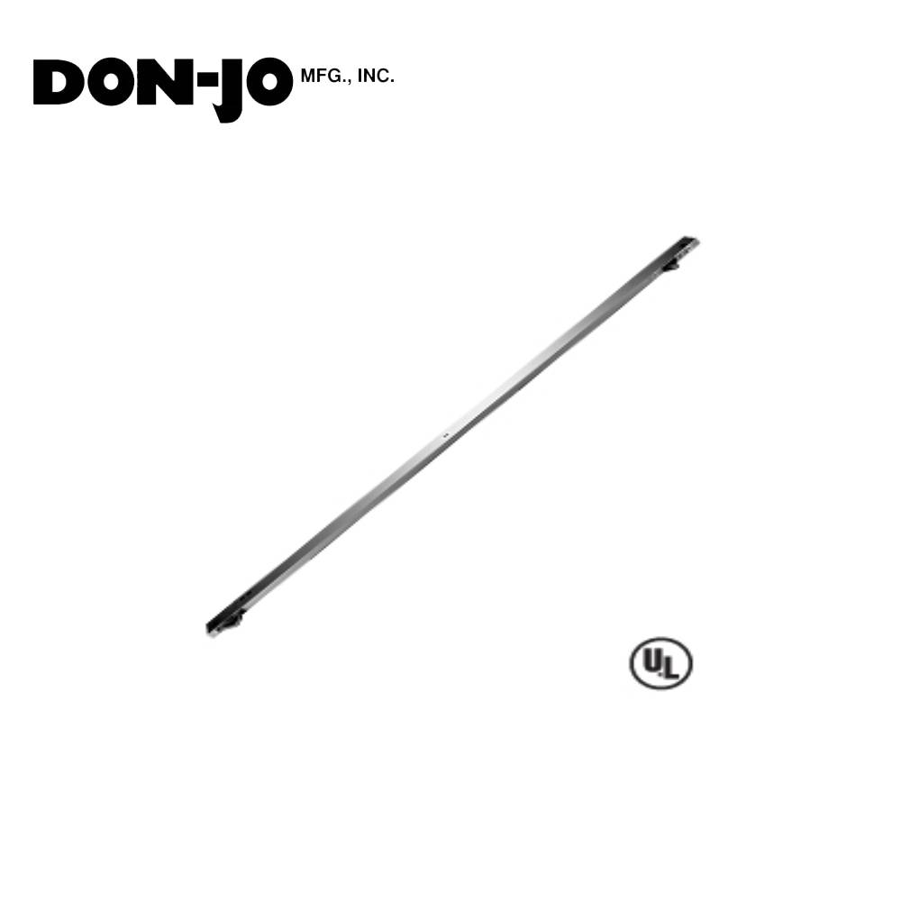 Don-Jo - 2022 - Aluminum Door Coordinator with Filler Bar - 628 (Satin Aluminum Clear Anodized Finish)