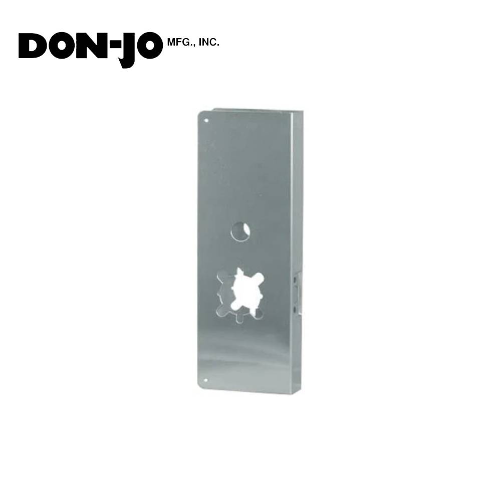 Don-Jo - 25-S-CW - Wrap Around Plate 22 Gauge Steel 15 Height and 5-1/8 Width with 2-3/4 Backset - S (Satin Stainless Steel Finish-630)