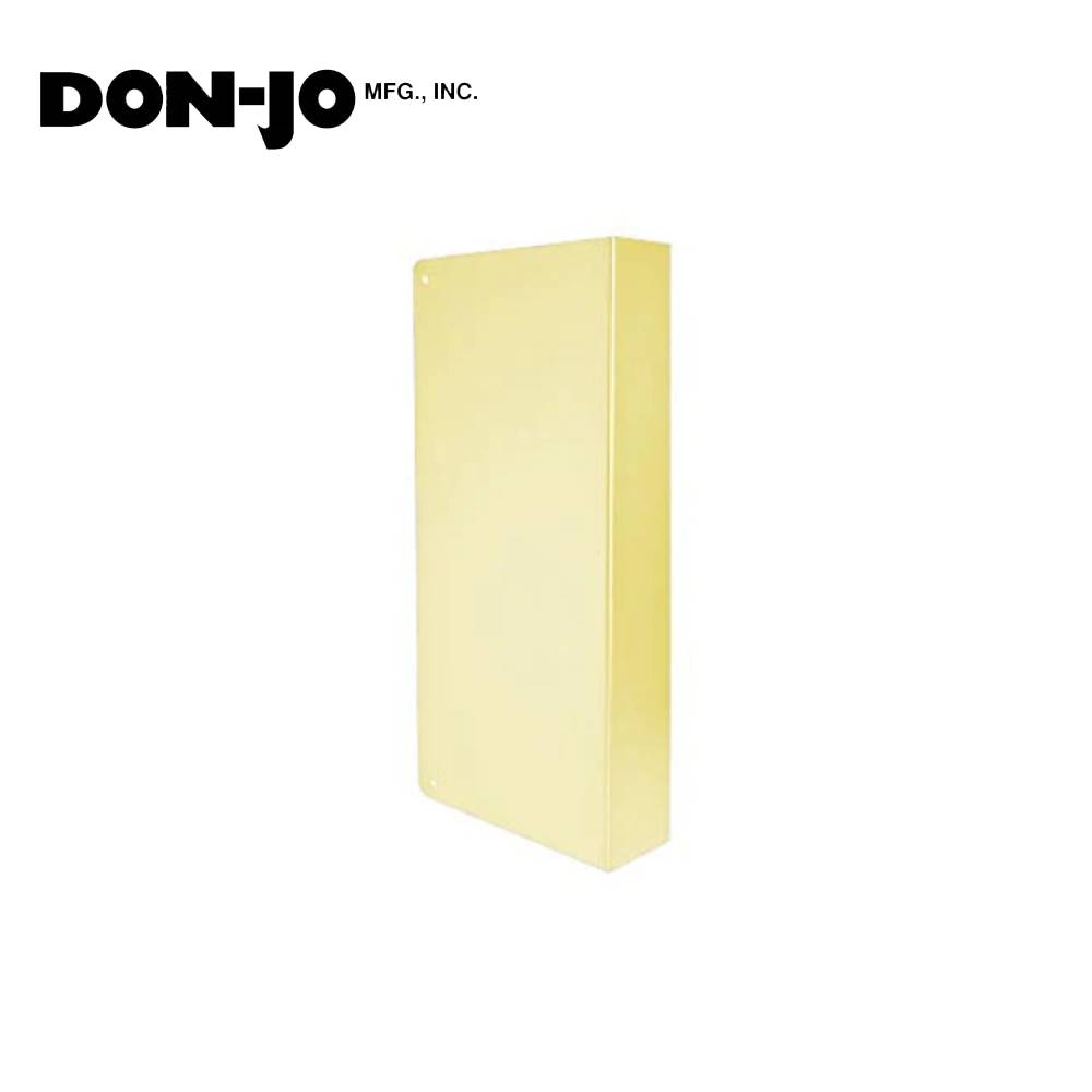Don-Jo - 30-AB-CW - Wrap Around Cover Plate 22 Gauge Steel 9 Height and 4-1/4 Width - AB (Satin Brass Finish-609)