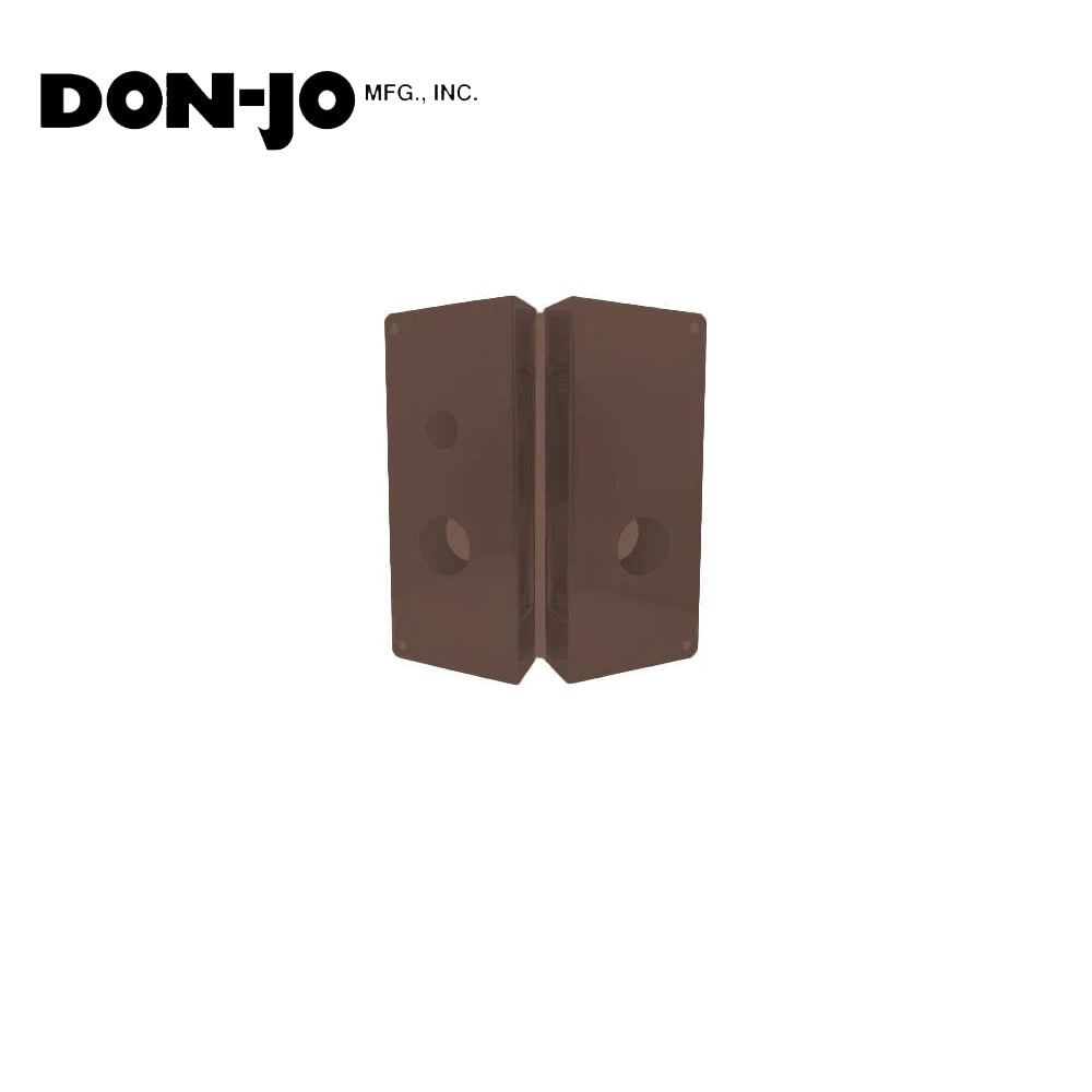 Don-Jo - 4020-LHR-10B-CW - Wrap Around Plate 22 Gauge Steel 12 Height and 5-1/8 Width with 2-3/4 Backset - 10B (Oil Rubbed Bronze Finish-613)