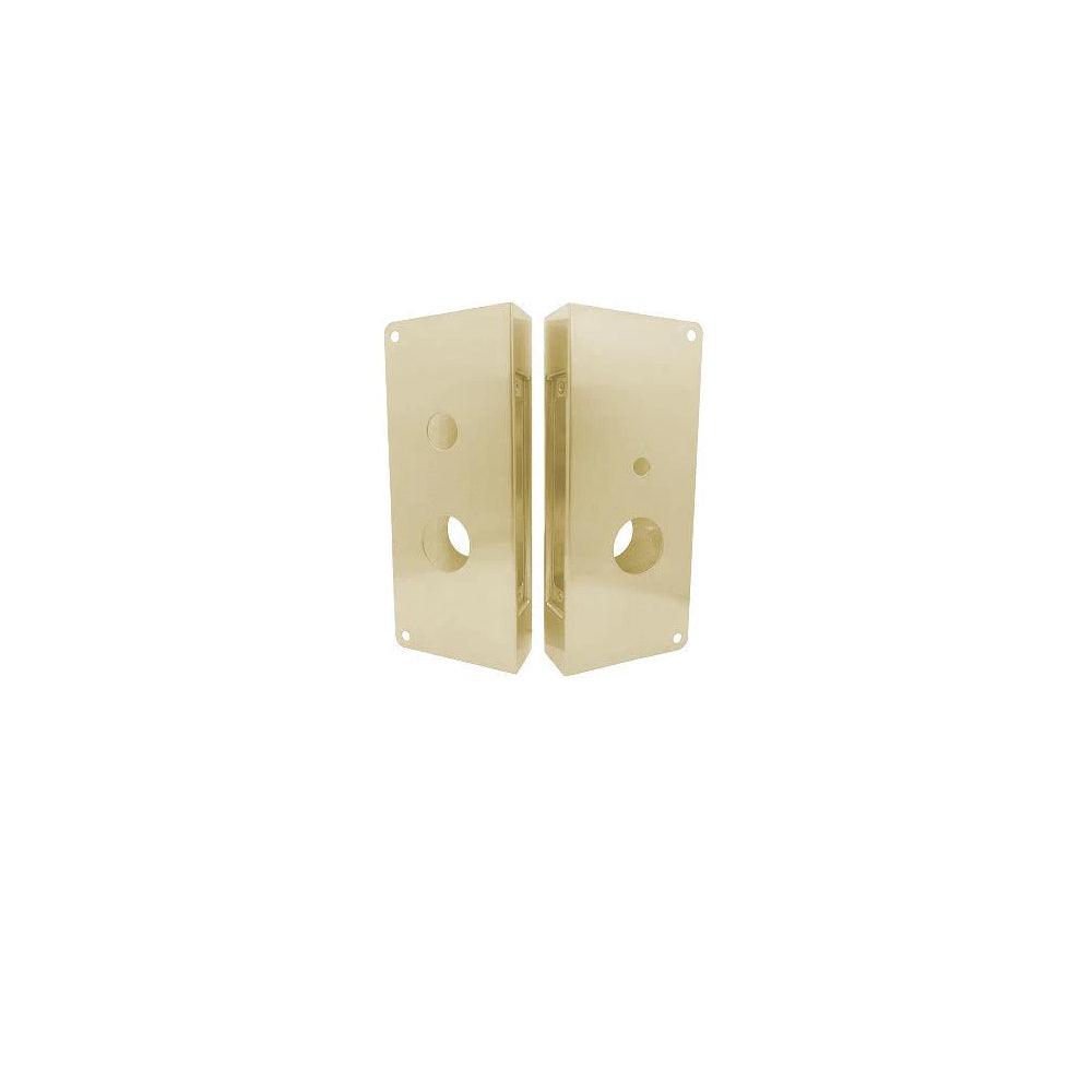 Don-Jo - 4020T-LH-BZ-CW - Wrap Around Plate 22 Gauge Steel 12 Height and 5-1/8 Width with 2-3/4 Backset - BZ (Satin Bronze Finish-612)