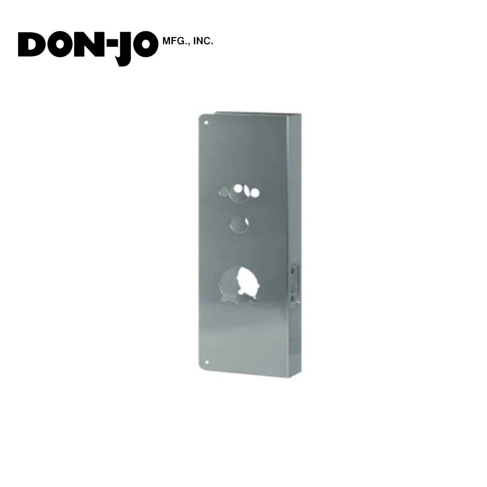 Don-Jo - 5000-S-CW - Wrap Around Plate 22 Gauge Steel 15 Height and 5-1/8 Width with 2-3/4 Backset- S (Satin Stainless Steel Finish-630)