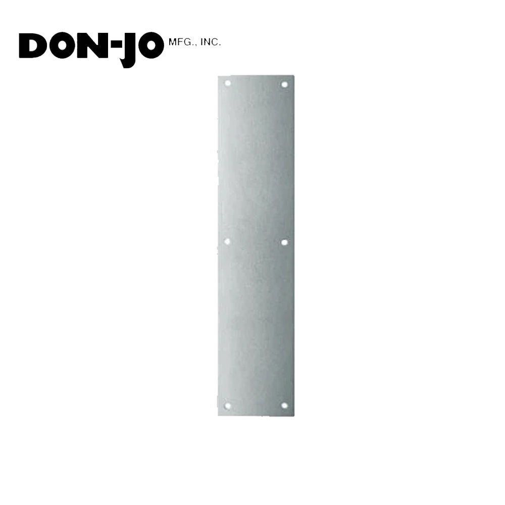 Don-Jo - 70-619 - Push Plate with 3-1/2 Width and 15 Length - 619 (Satin Nickel Plated Finish)