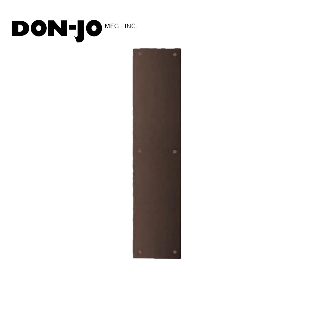 Don-Jo - 72-613 - Push Plate with 16 Length and 6 Width - 613 (Oil Rubbed Bronze Finish)