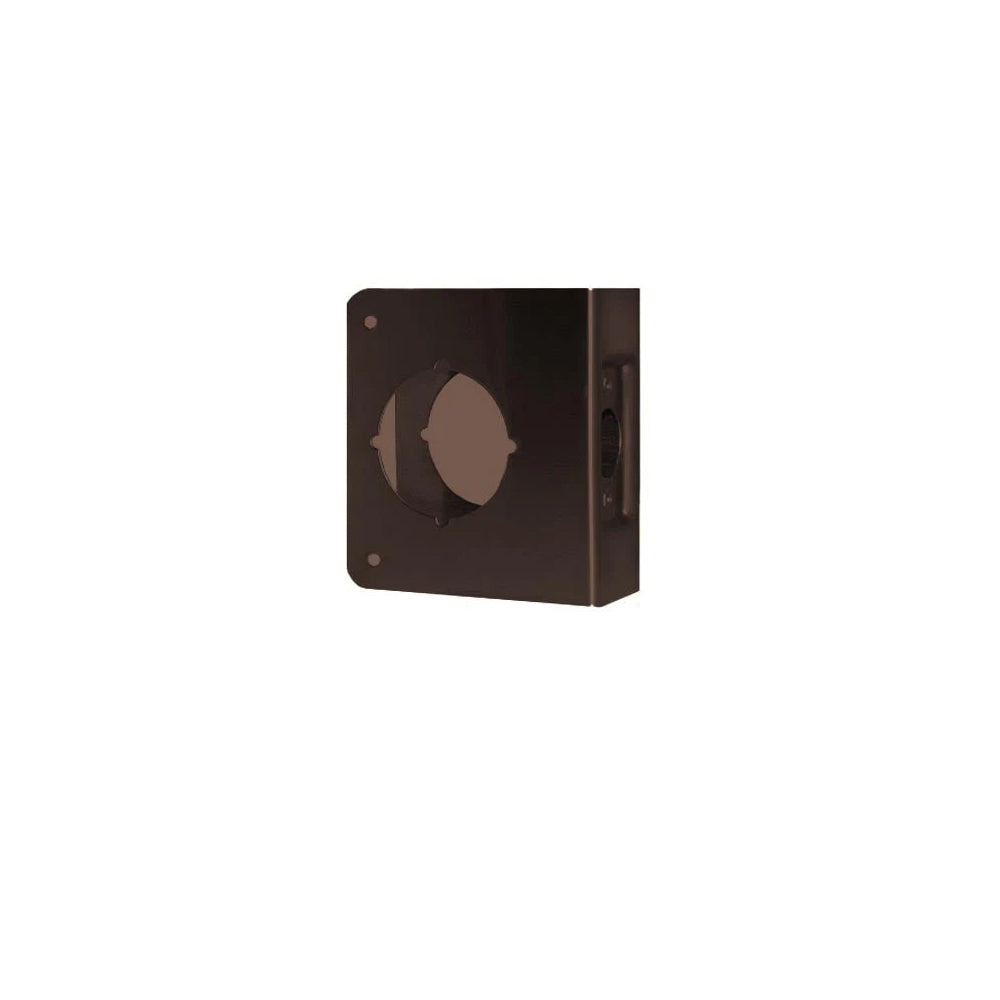 Don-Jo - 81-10B-CW - Wrap Around Plate 22 Gauge Steel, 4-1/4 Width and 4-1/2 Height with 2-1/8 Hole for Cylindrical Lock - 2-3/4 Backse - 10B (Oil Rubbed Bronze Finish-613)