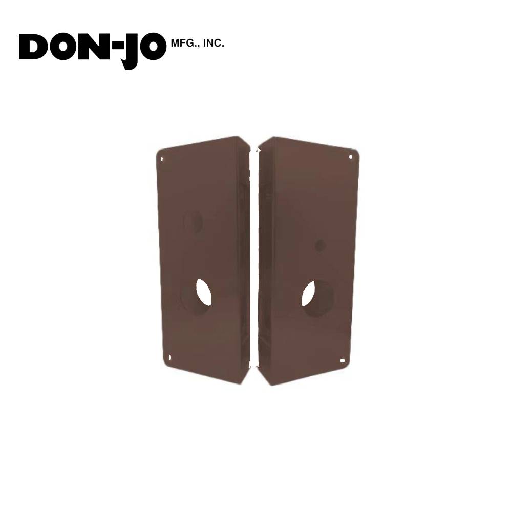 Don-Jo - 9050-LH-10B-CW - Wrap Around Plate 22 Gauge Steel 12 Height and 5-1/8 Width with 2-3/4 Backset - 10B (Oil Rubbed Bronze Finish-613)