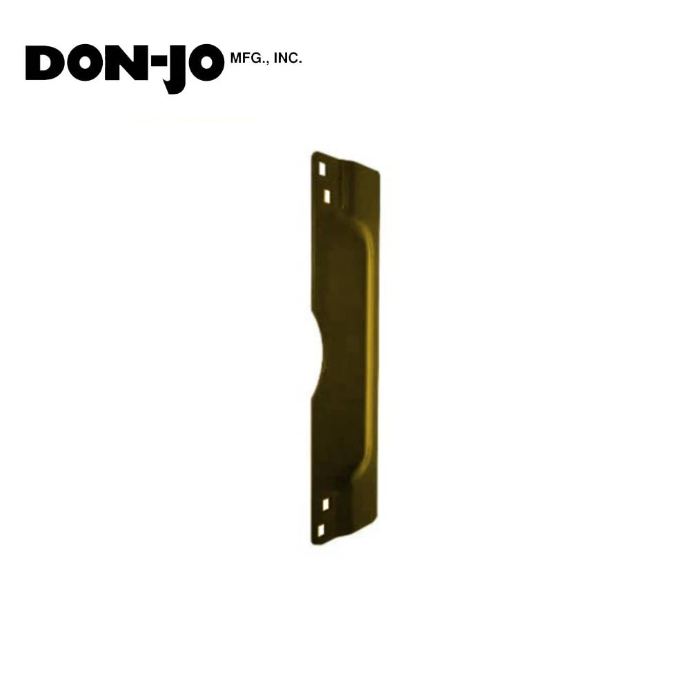 Don-Jo - 9211-BP - Latch Protector for Outswinging Doors 12 Gauge Steel 11 Length and 3 Width - BP (Bright Brass Plated Clear Coated Finish-632)