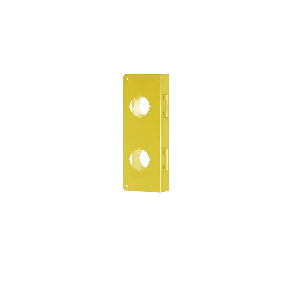 Don-Jo - 942-AB-CW - Wrap Around Plate 22 Gauge Steel 9 Height and 4 Width - AB (Satin Brass Finish-609)