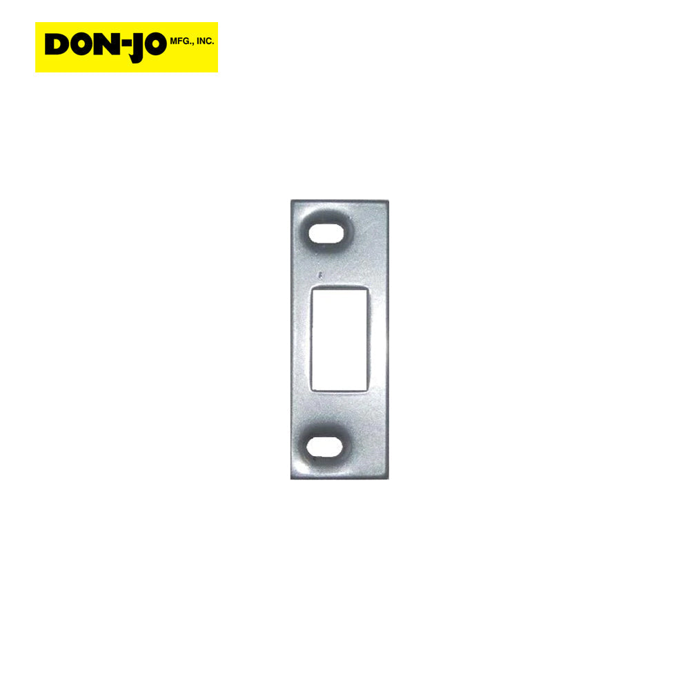 Don-Jo - A-2-SDS-SL - Adjustable Deadbolt Strike 13 Gauge Steel with 3-3/8 Height and 1-1/4 Width - SL (Aluminum Painted Finish)