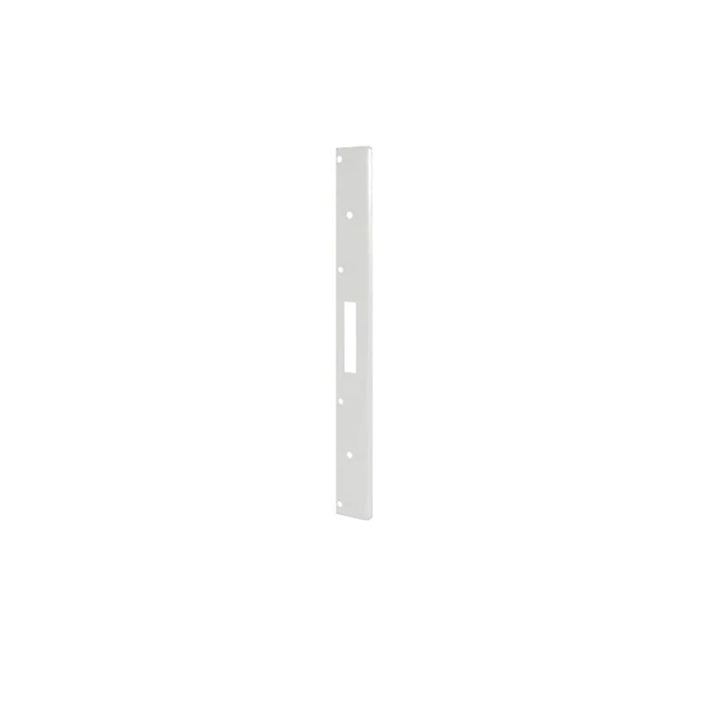Don-Jo - AST-2134M-WH - Single Hole Security Strike Mortise Version Universal Center Hole with 13 Gauge Steel - 18 Height and 1-3/4 Width - WH (White Coated Finish)