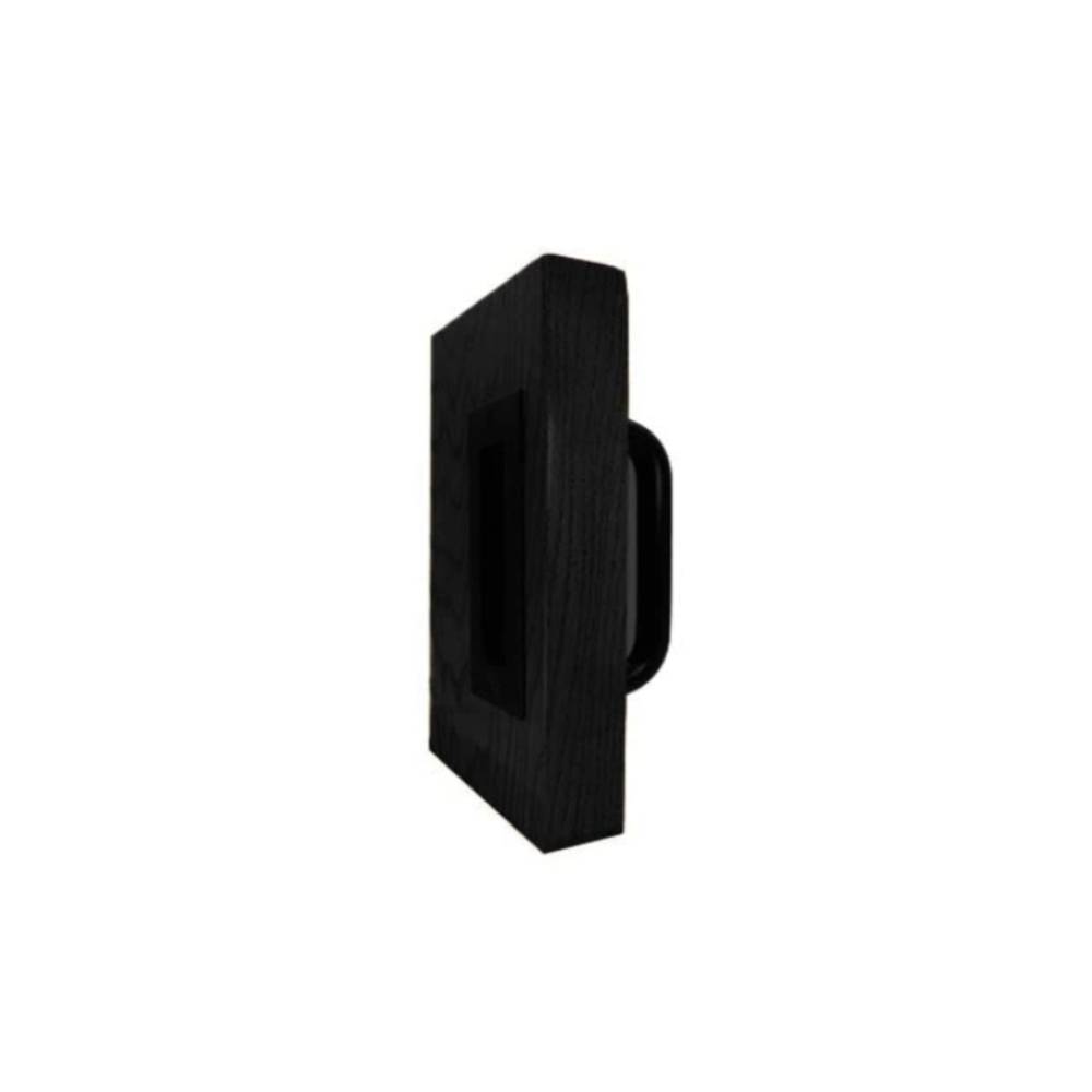 Don-Jo - BD1815-622 - Barn Door Round Pull 6.75 Length and 6 CTC - 622 (Flat Black Coated)