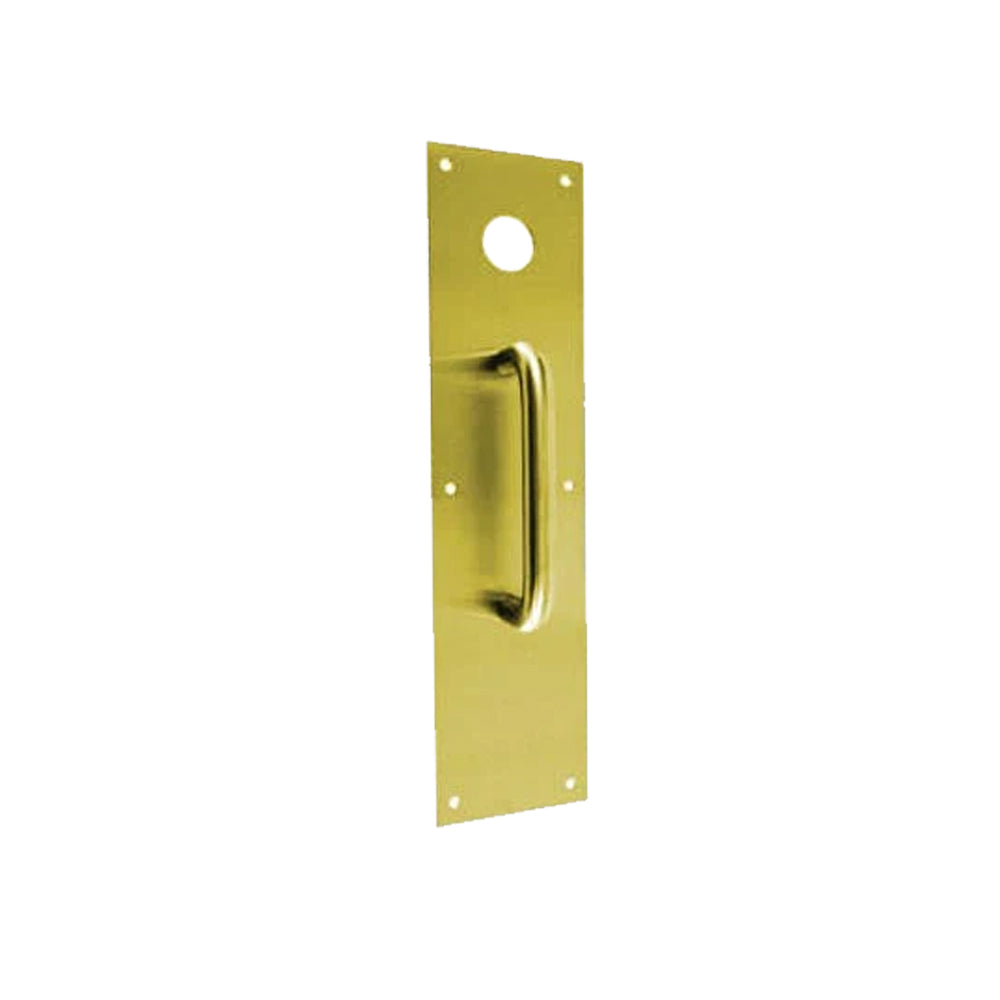 Don-Jo - CFC7015-605 - Pull Plate with 3-1/2 Width and 15 Length - 6 CTC - 605 (Bright Brass Finish)