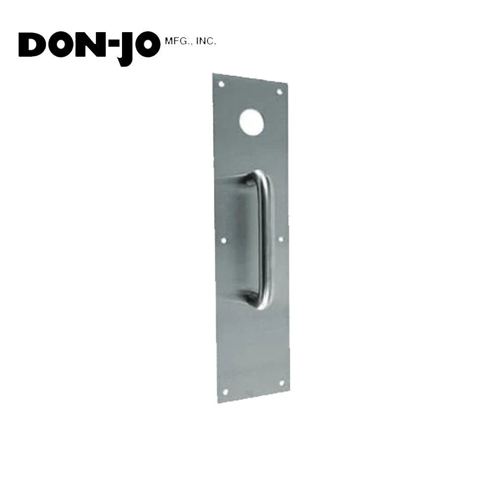 Don-Jo - CFC7015-628 - Pull Plate with 3-1/2 Width and 15 Length - 6 CTC - 628 (Satin Aluminum Clear Anodized Finish)