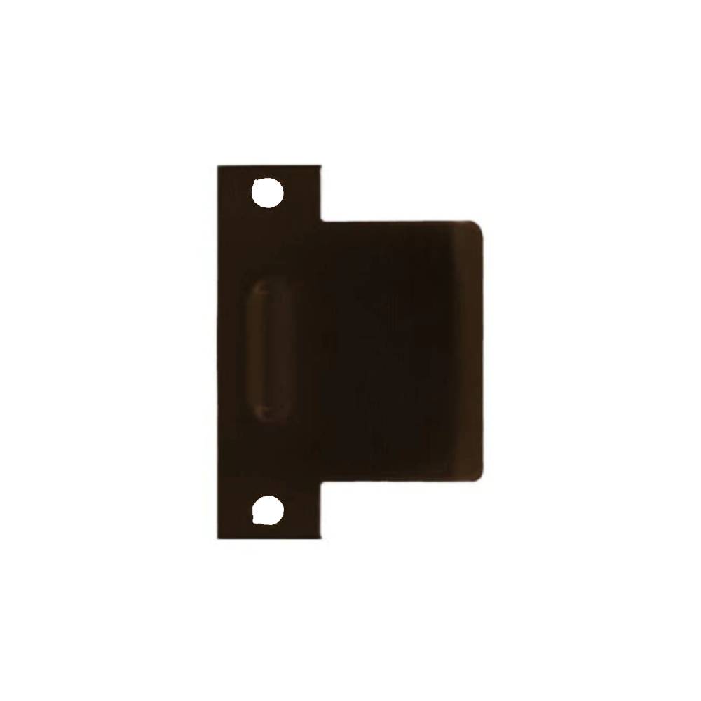 Don-Jo - DEST-104-DU - Extended Lip Dimple ASA Strike 18 Gauge Steel 4-7/8 Height and 4 Width - DU (Duronodic Brown Coated)