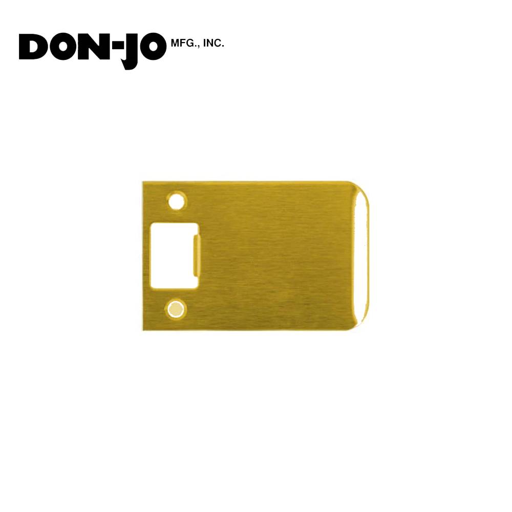 Don-Jo - EL-202-BP - Extended Lip Full Lip Strike 13 Gauge Steel 2-3/4 Height and 2 Width - BP (Bright Brass Plated Clear Coated Finish-632)