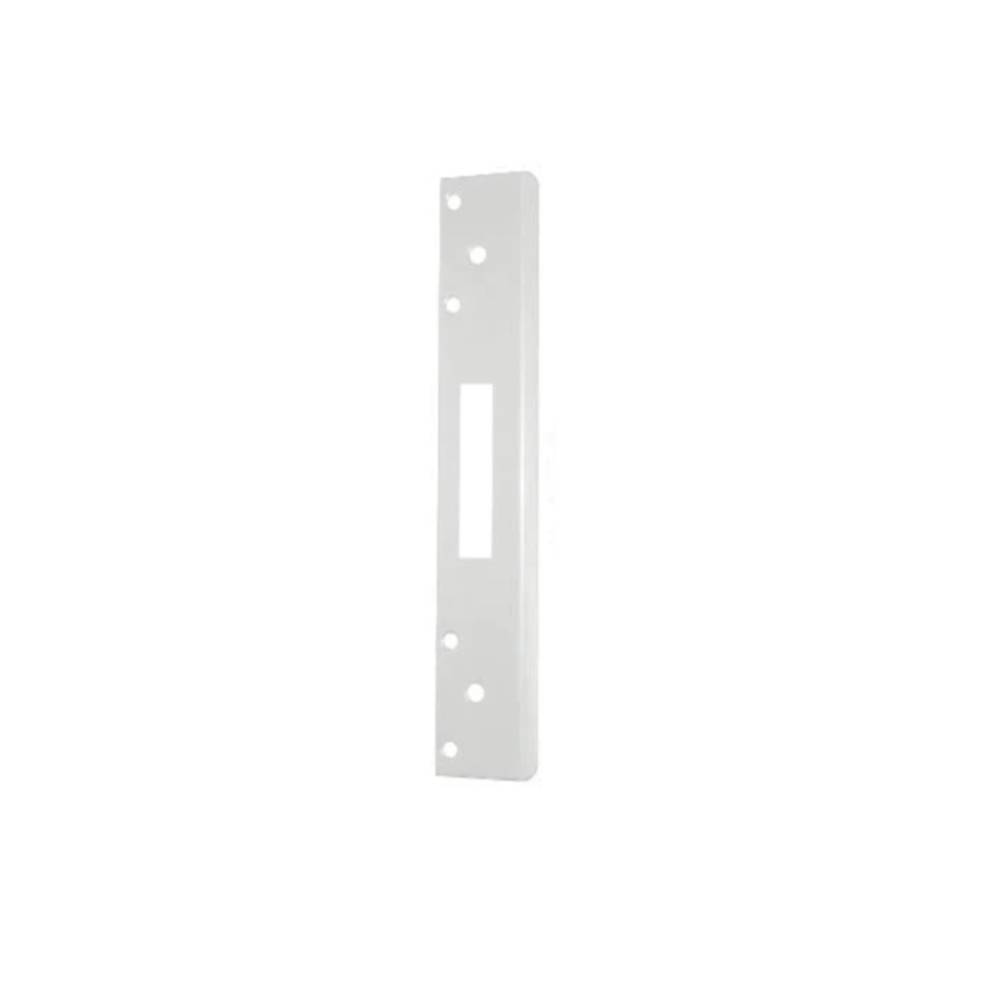 Don-Jo - FL-208WM-WH - Single Hole Security Strike 13 Gauge Steel 8 Height and 1-3/4 Width - WH (White Coated Finish)