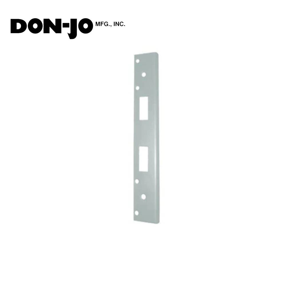 Don-Jo - FL-212W4-SL - Double Hole Security Strike 13 Gauge Steel 12 Height and 1-3/4 Width - SL (Aluminum Painted Finish-689)