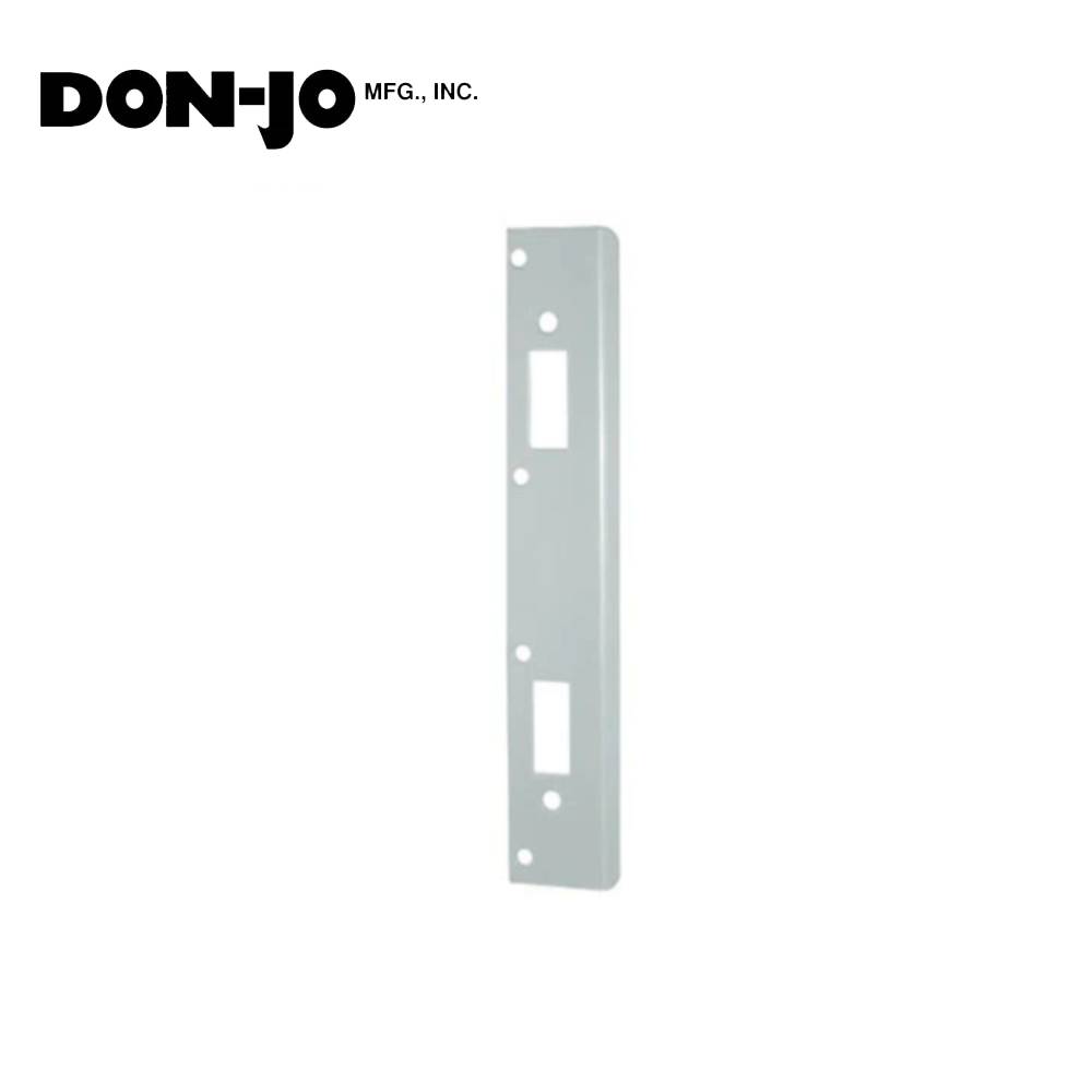 Don-Jo - FL-212W6-SL - Double Hole Security Strike 13 Gauge Steel 12 Height and 1-3/4 Width - SL (Aluminum Painted Finish-689)