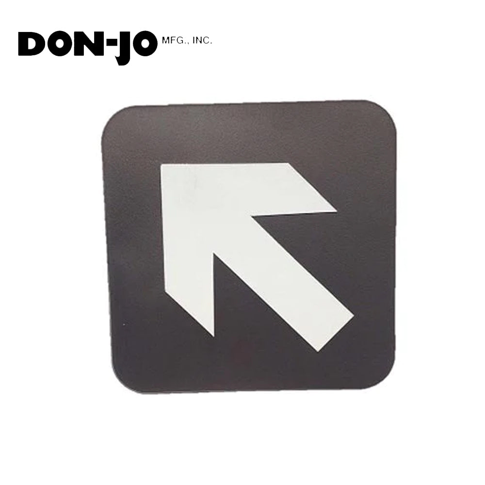 Don-Jo - HS-9060-36 - A.D.A. Sign for Arrow Diagonal Rectangle 6 Width and 9 Length Raised Lettering - White on Brown