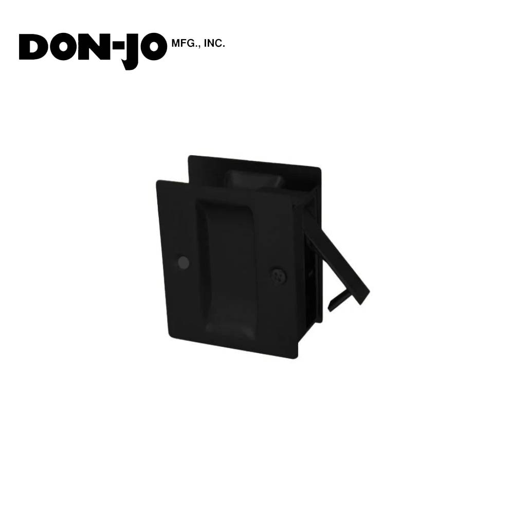 Don-Jo - PDL-100-622 - Passage Pocket Door Lock- 622 (Flat Black Coated)
