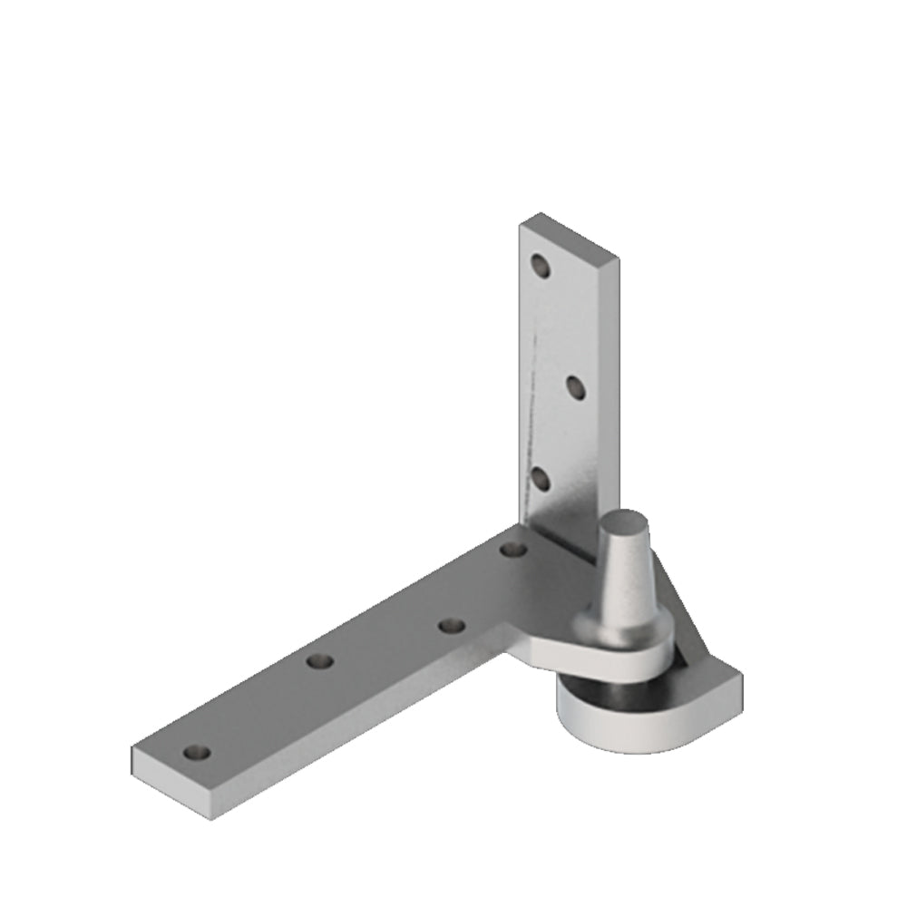 HAGER - 497 - Full Mortise Ball Bearing Adjustable Bottom Pivot Hinge - Forged Bronze - Left-Handed - 626 (Satin Chrome)