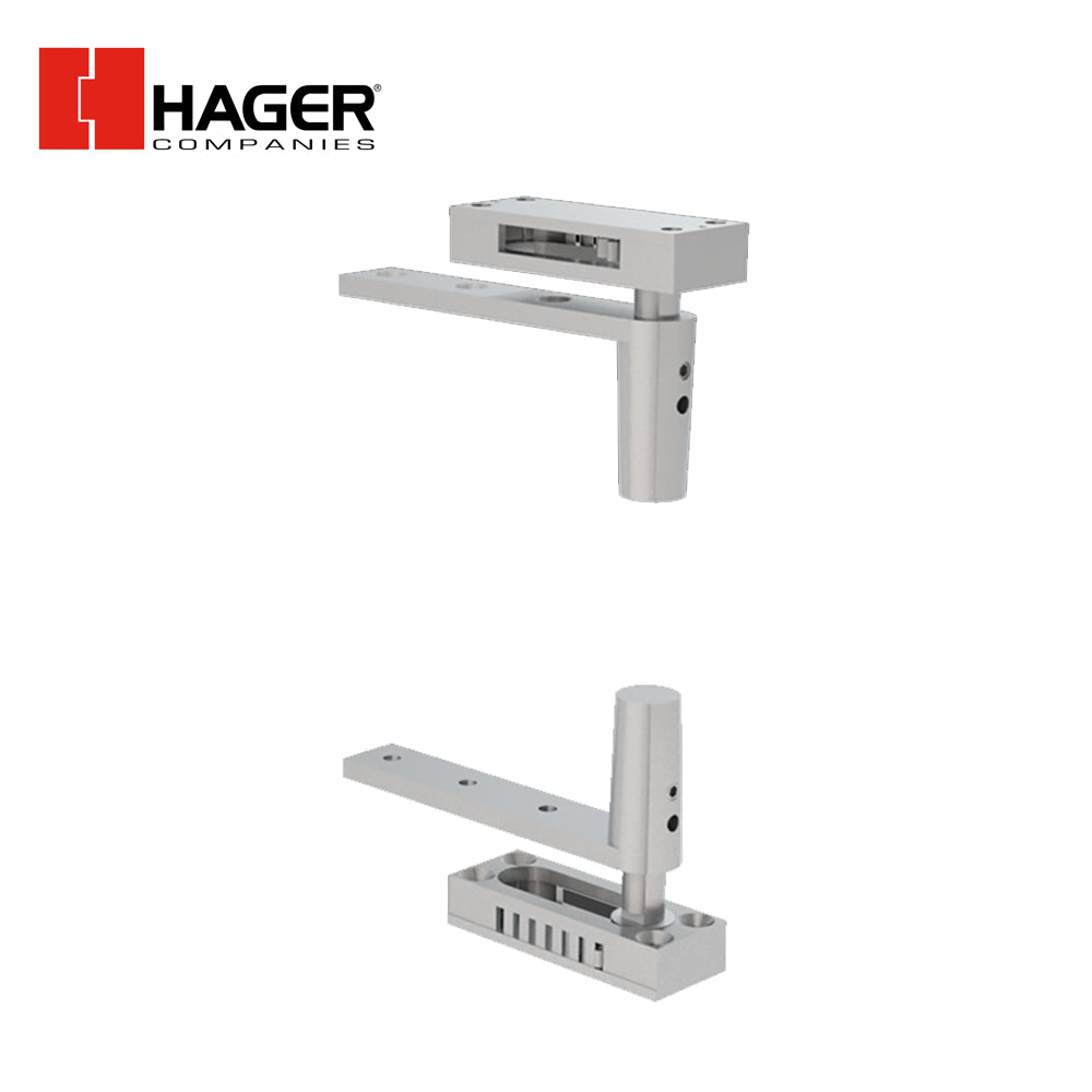 HAGER - 500 - Full Mortise Pivot - Rack and Pinion - 626 (Satin Chrome)