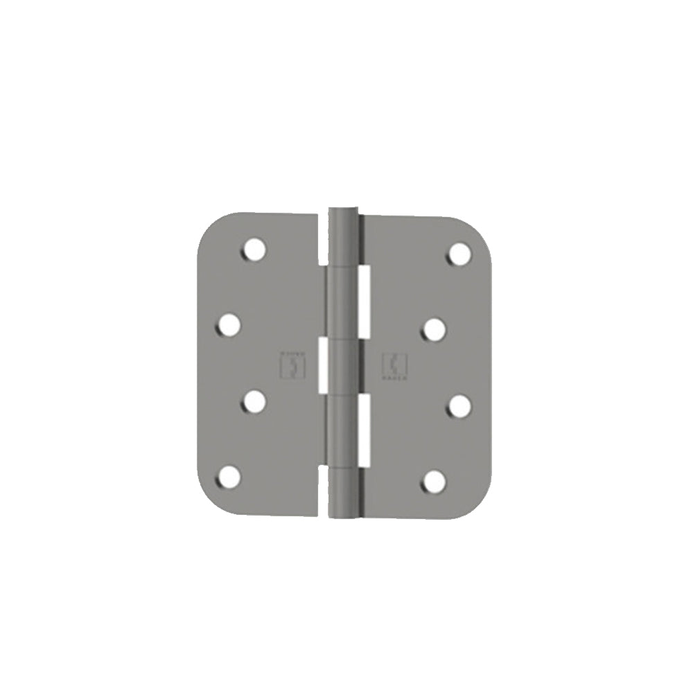 HAGER - RCBB1542 - Full Mortise Ball Bearing Residential Hinge - 5/8 Inch Round Corners - 4 Inch by 4 Inch - 5 Knuckle - Satin Stainless Steel-630