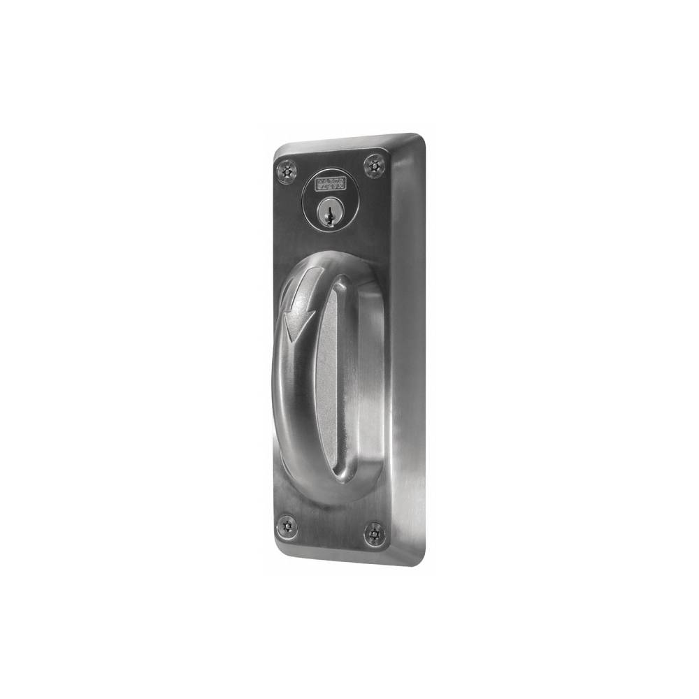 Marks USA - 5BHEL - Electrically Locked Mortise Cylinder Lock - D-Lig Slide - Field Reversible - Grade 1 - Satin Stainless Steel