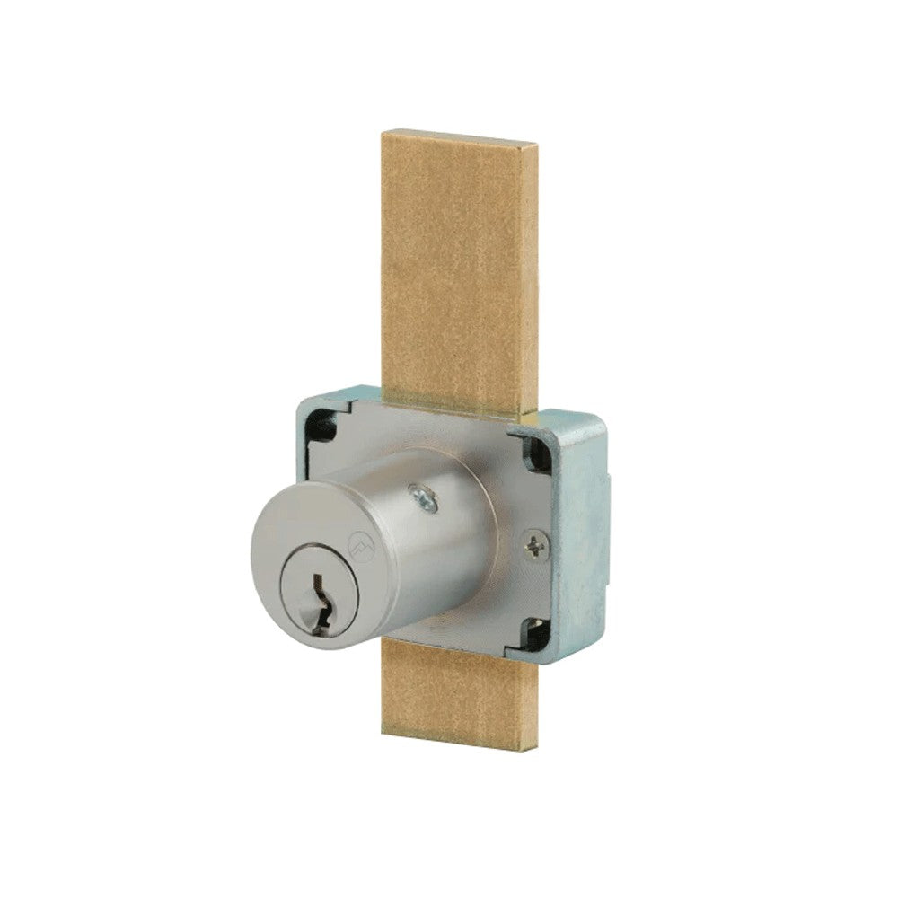 OLYMPUS LOCK - 200M - Non-Magnetic Deadbolt Drawer Lock - MRI Function - N Series - Optional Cylinder Length - Long Bolt - Optional Keying - US26D (Satin Chrome-626)